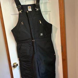 Carhartt Mens Quilt Lined Bib Overalls R33 size 38x32